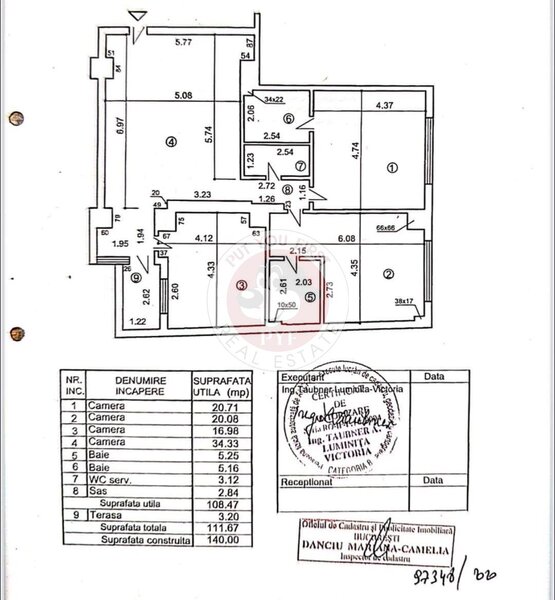 Perla | 4 camere | Lux | 111mp | Open space | B12248